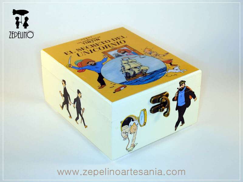 Caja de Tintín marfil